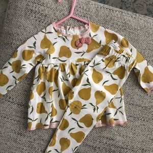 Mud Pie Pears Baby Outfit Brand New